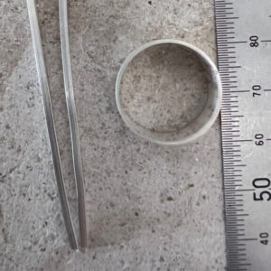 Measuring ring size at silver Inlay Rings workshop with BENCHspace